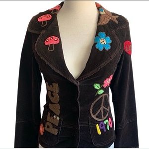 Joystick Corduroy Embroidered Jacket “VINTAGE” Up To $300 Preloved Orig. $300